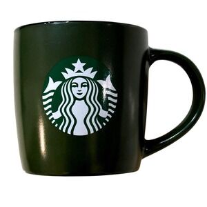 Starbucks Coffee Mug Dark Green Ceramic 11oz Traditional 2025 Drinkware Logo